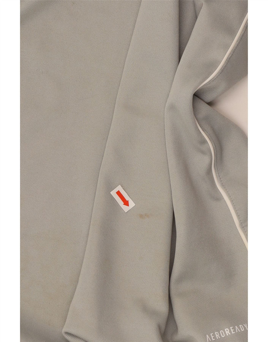 ADIDAS Herren Aeroready Zip Neck Pullover Trainingsanzug Top XL Grau Polyester