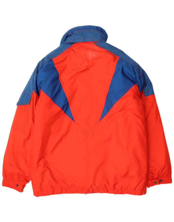Dubin Herren-Skijacke mit lockerer Passform, Größe 46, klein, rotes Farbblock-Polyester