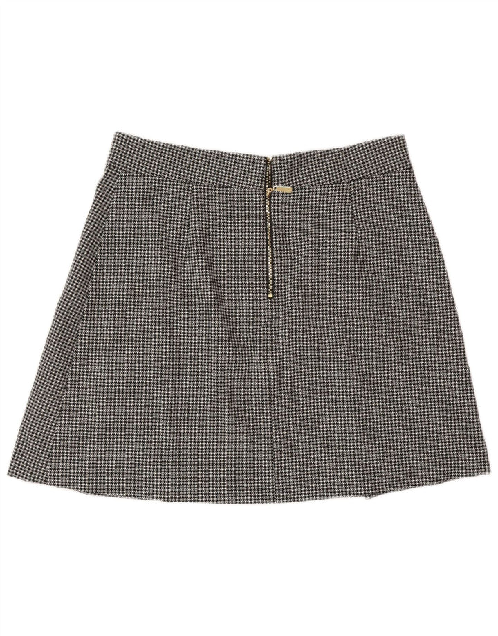 Marks & Spencer Damen Minirock UK 14 Medium W30 Schwarzer Hahnentritt