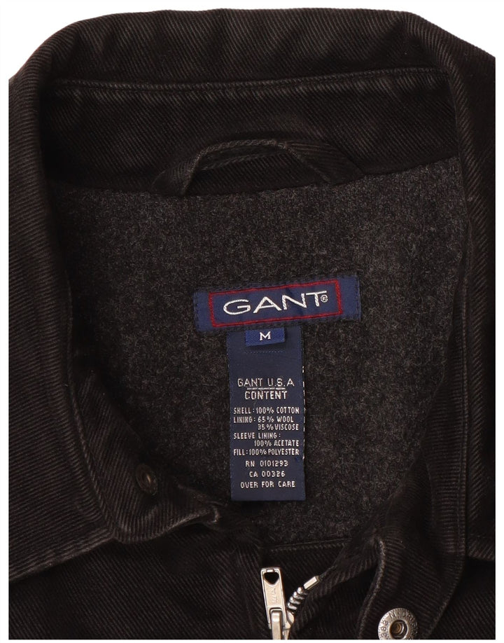 GANT Herren Bomberjacke UK 38 Mittelschwarze Baumwolle