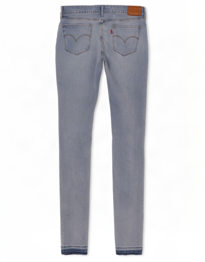 Levi's Damen 711 Skinny Jeans W29 L31 Blaue Baumwolle