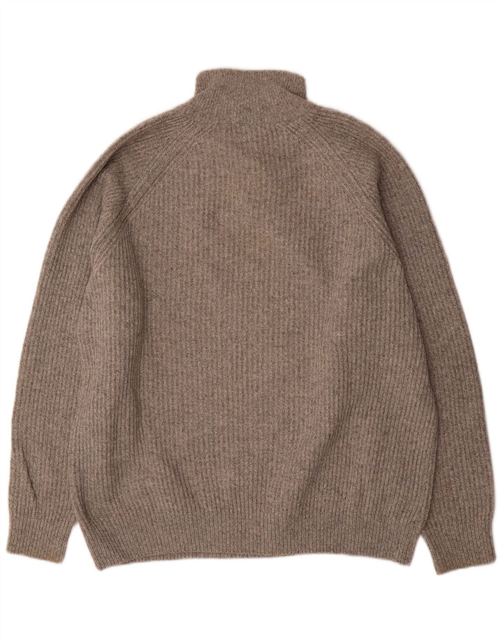 Kappa Herren-Pullover mit Reißverschluss, XL, graue Wolle