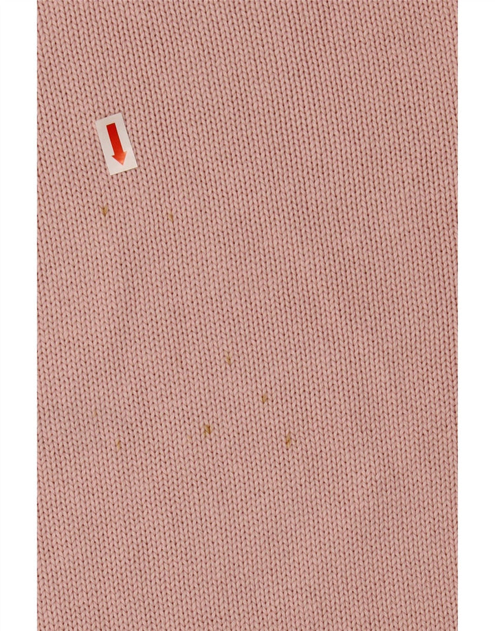 Marks & Spencer Damen-Pullover mit Rundhalsausschnitt, Gr. 14, mittelrosa, Baumwolle
