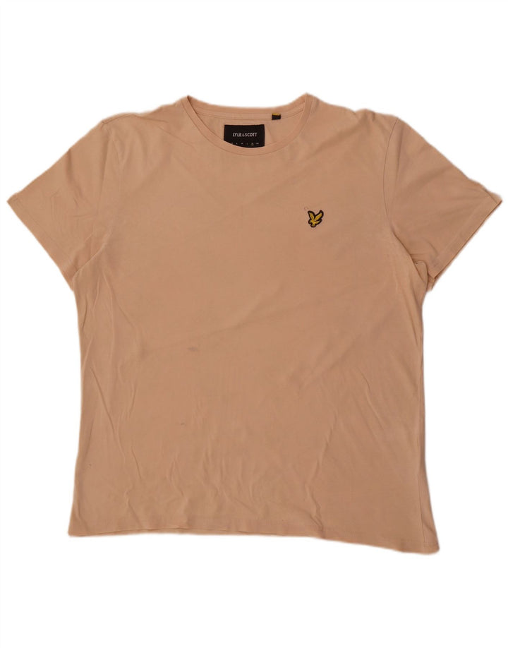 Lyle & Scott Herren T-Shirt Top XL Beige Baumwolle
