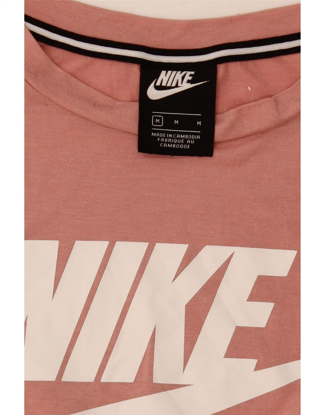 Nike Damen Graphic T-Shirt Top UK 14 Mittelrosa