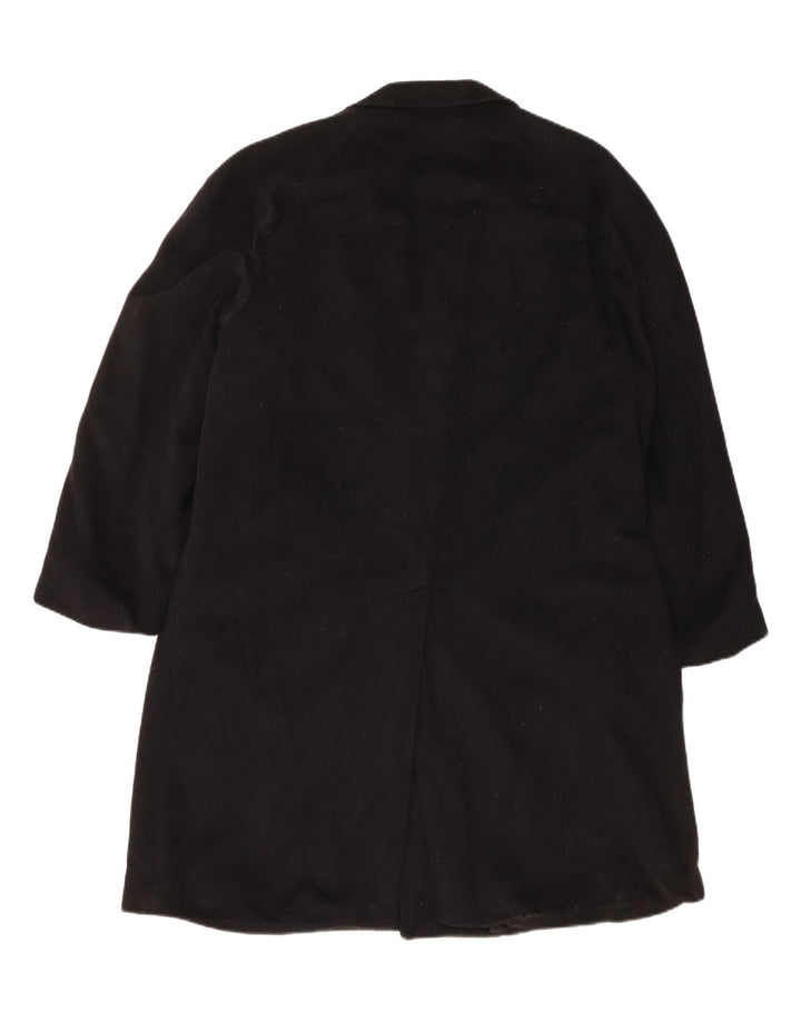 AQUASCUTUM Damen Mantel UK 12 Mittelschwarze Schurwolle