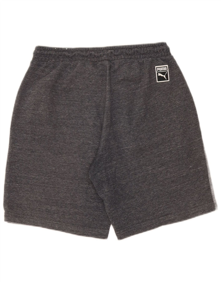 Puma Herren-Sportshorts, Größe S, Grau, Colourblock-Baumwolle