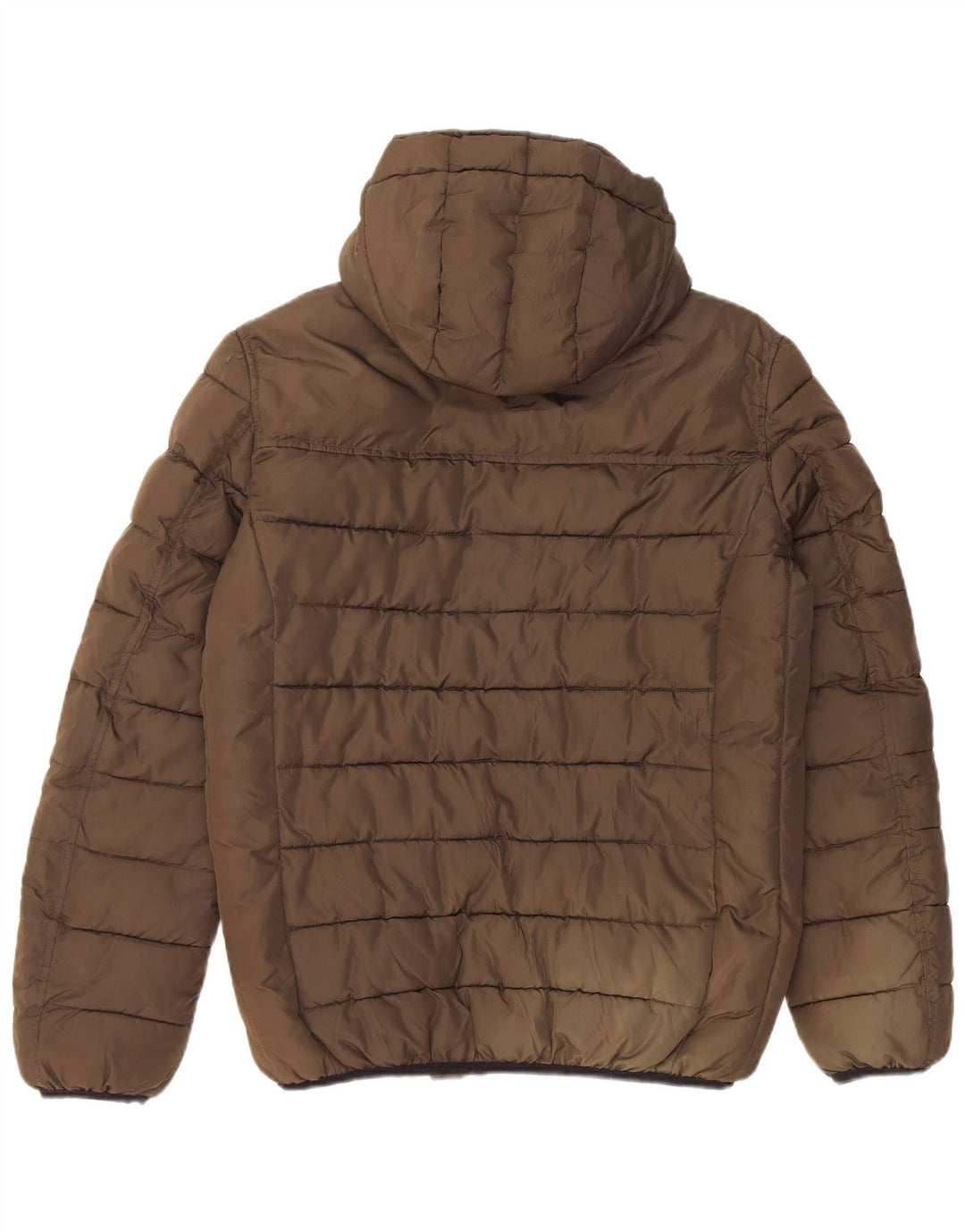 Champion Herren-Jacke mit Kapuze, gepolstert, UK 38, Mittel-Khaki, Polyester