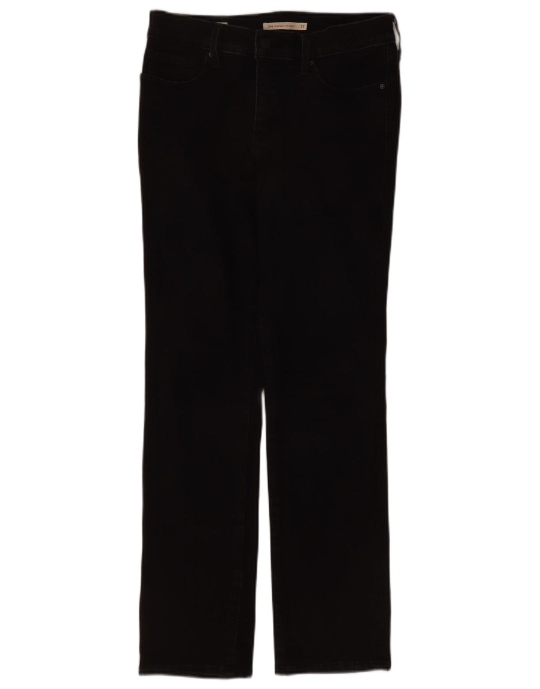 Levi's Damen 314 Shaping Straight Jeans W27 L30 Schwarz