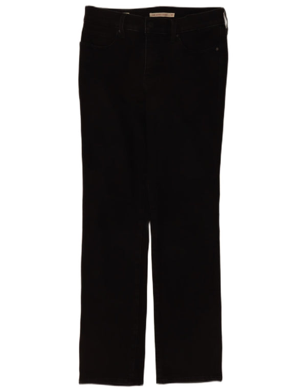 Levi's Damen 314 Shaping Straight Jeans W27 L30 Schwarz