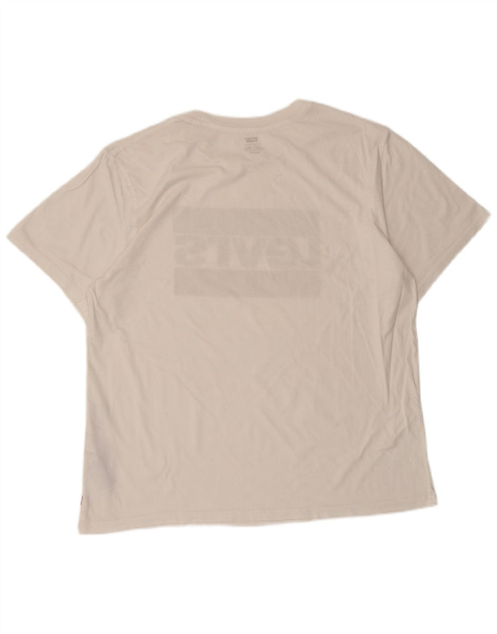 Levi's Herren-T-Shirt mit Grafik, XL, weiße Baumwolle