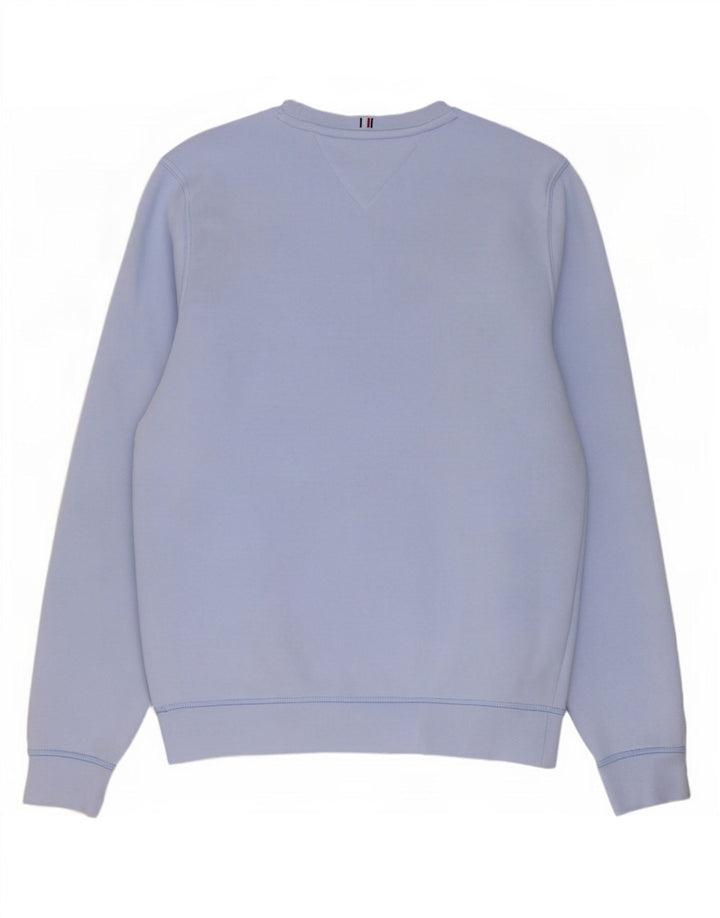 Tommy Hilfiger Herren-Sweatshirt mit Grafik, klein, blau, Baumwolle