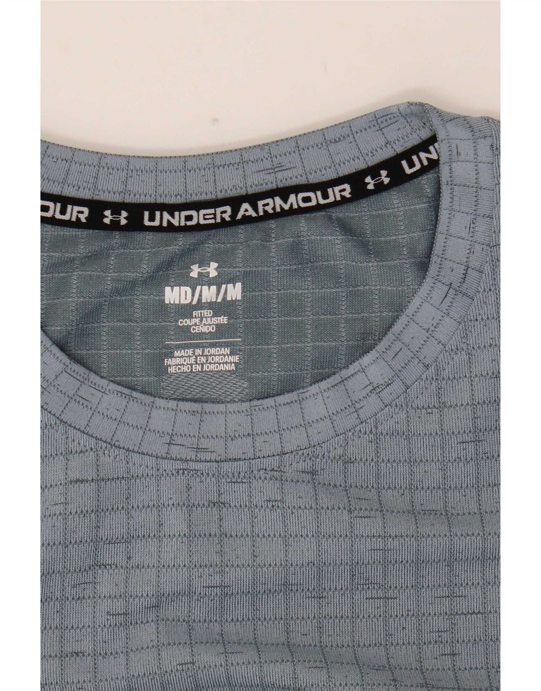 Under Armour Herren Grafik-T-Shirt-Oberteil Mittelgrau kariert