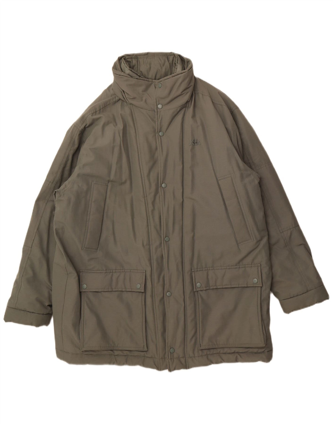 KAPPA Herren Wattierte Jacke UK 44 2XL Grüne Baumwolle