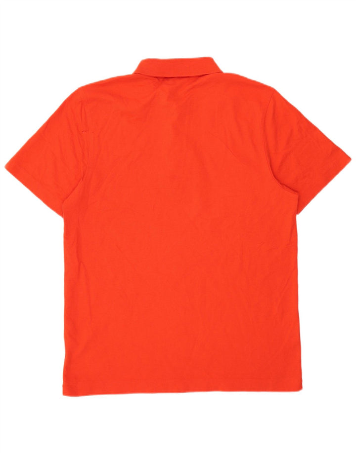 Lacoste Herren-Poloshirt, Größe 5, große orangefarbene Baumwolle