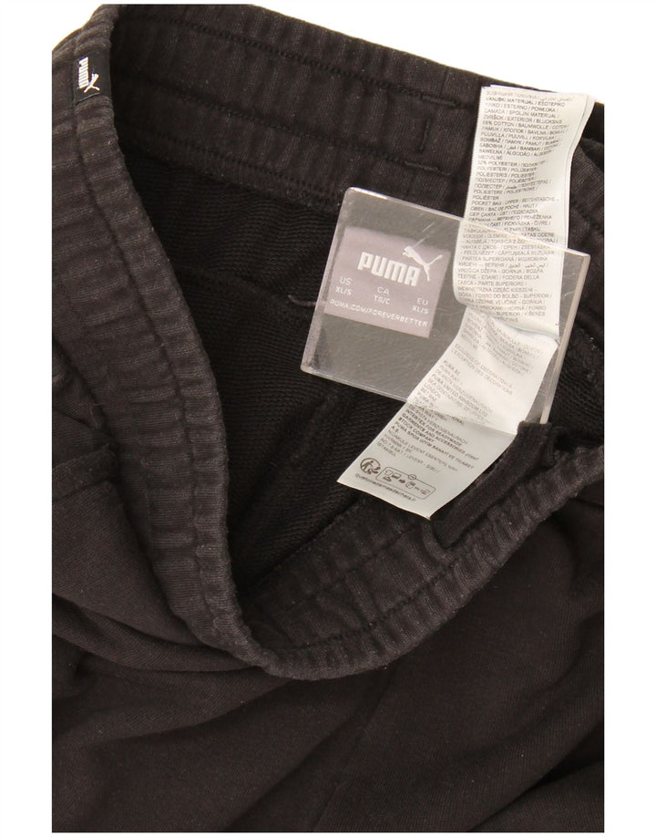 Puma Herren-Trainingshose XL, schwarze Baumwolle
