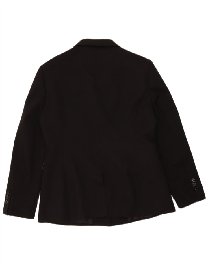 Etam Damen 3-Knopf-Blazerjacke UK 16 Large Schwarz Polyester