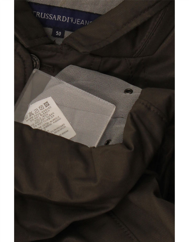 TRUSSARDI JEANS Herren Utility Jacke IT 50 Large Khaki Baumwolle