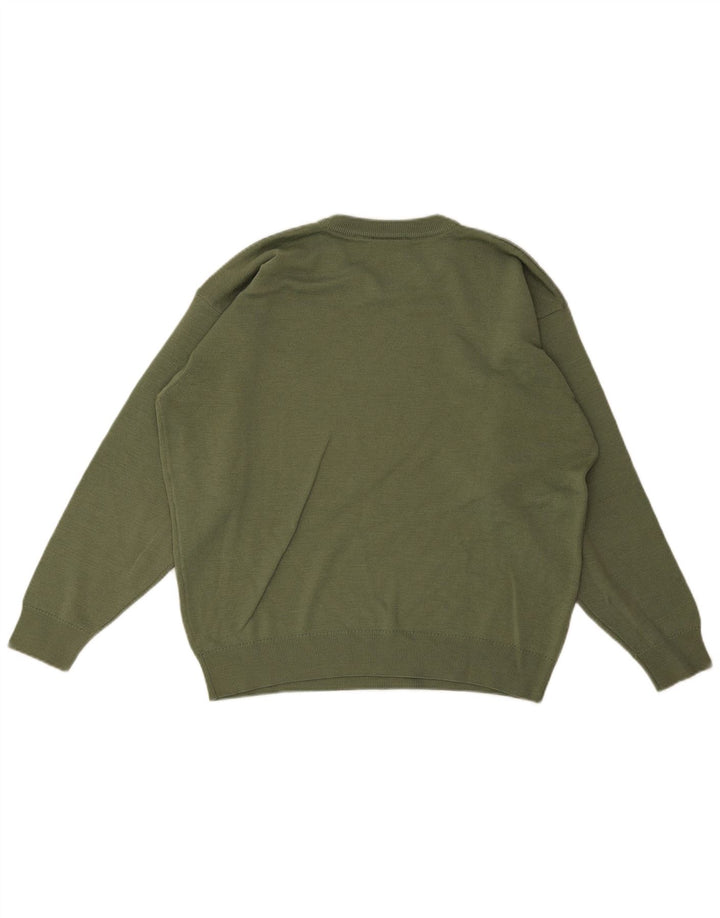 Lacoste Herren-Pullover mit Rundhalsausschnitt, Größe 6 XL, grüne Wolle