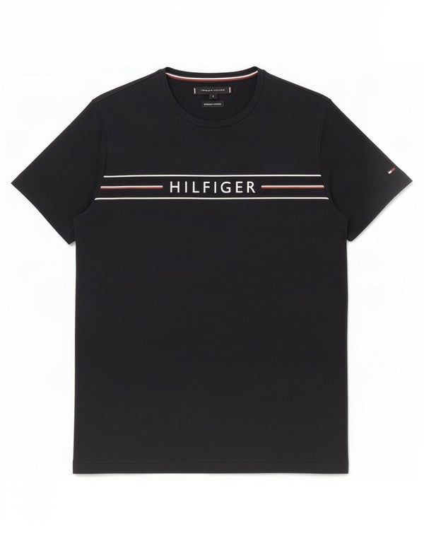 Tommy Hilfiger Mens Graphic T-Shirt Top Small Navy Blue Cotton
