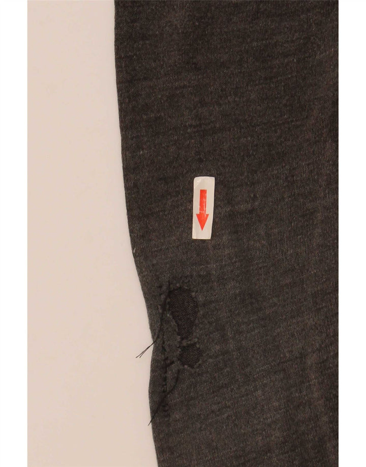 Marks & Spencer Herren-Pullover mit V-Ausschnitt, mittelgraues Acryl