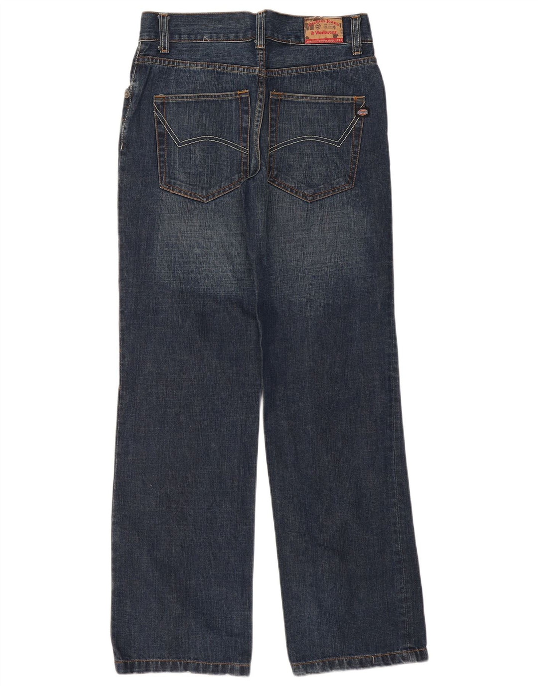 Dickies Damen Straight Jeans W30 L32 Blaue Baumwolle