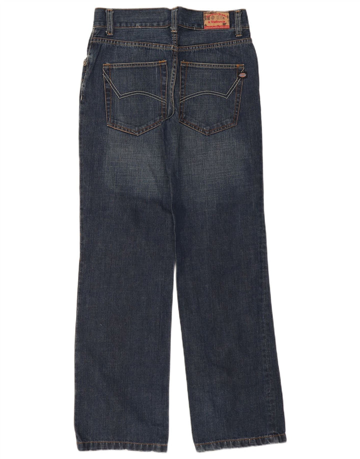 Dickies Damen Straight Jeans W30 L32 Blaue Baumwolle