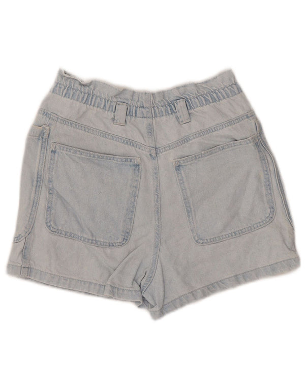 Zara Damen Jeansshorts mit hoher Taille, EU 36, XS, W26, Blau