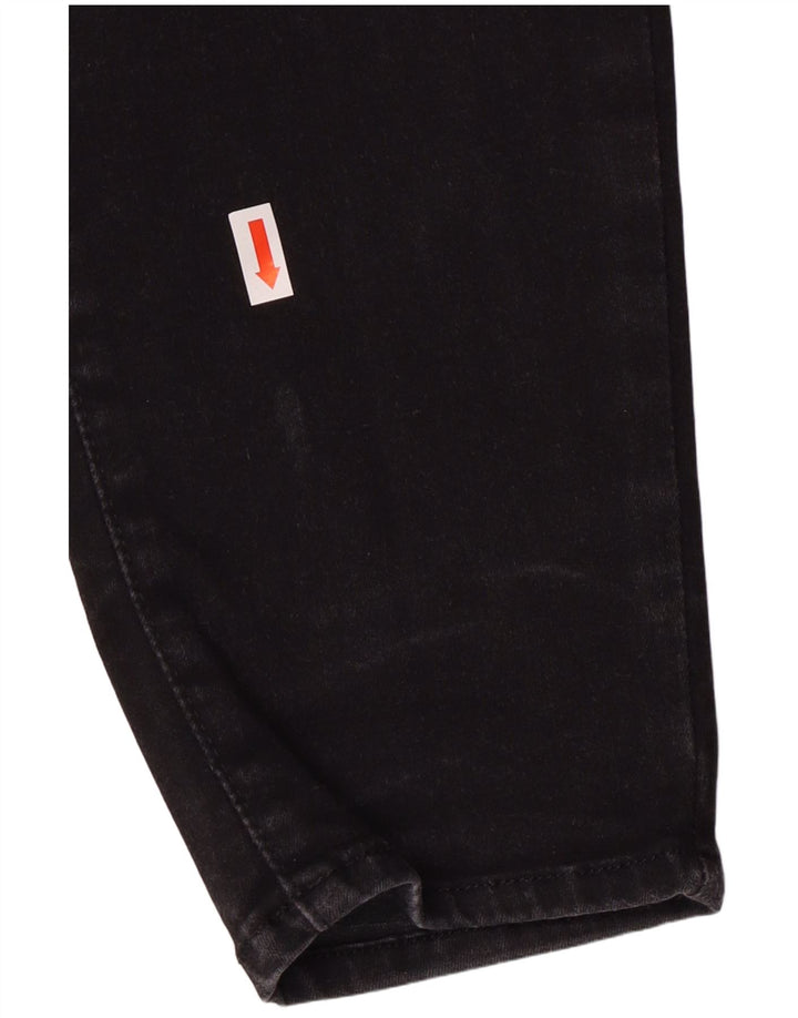 Gas Damen Slim Jeans W31 L28 Schwarze Baumwolle