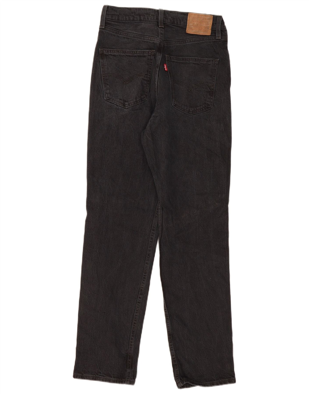 Levi's Damen Tapered Jeans W26 L29 Schwarze Baumwolle