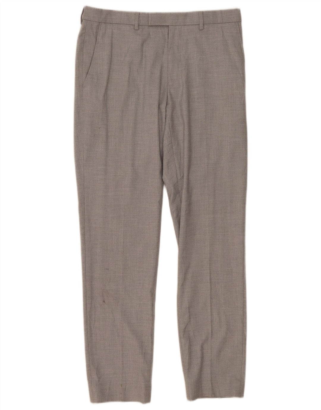Marks & Spencer Slim-Anzughose für Herren, W32, L31, grau, Polyester, klassisch