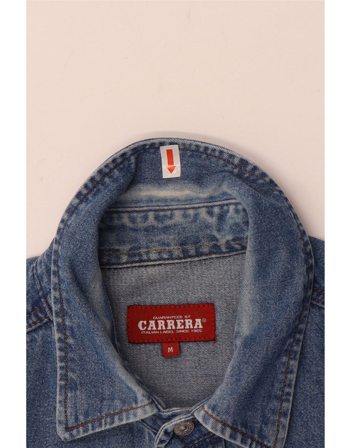 CARRERA Herren-Jeanshemd aus mittelblauer Baumwolle