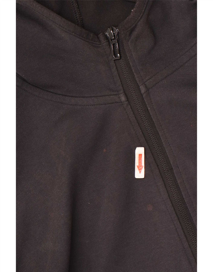Adidas Herren-Kapuzenpullover mit Reißverschluss, mittelschwarz, Baumwolle