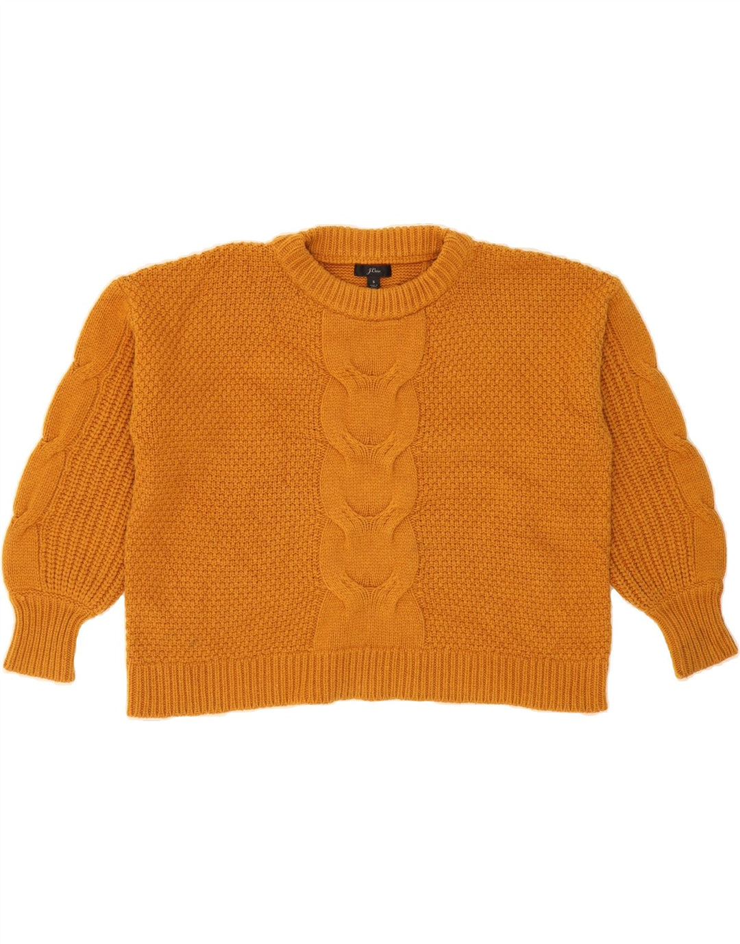 J. CREW Womens Oversized Crew Neck Jumper Sweater UK 10 Small Yellow Vintage J. Crew and Second-Hand J. Crew from Messina Hembry 