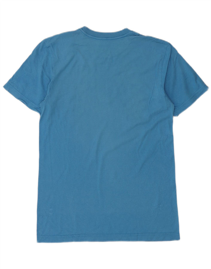 Nike Herren-T-Shirt mit normaler Passform, Grafik, Größe S, Blau, Baumwolle