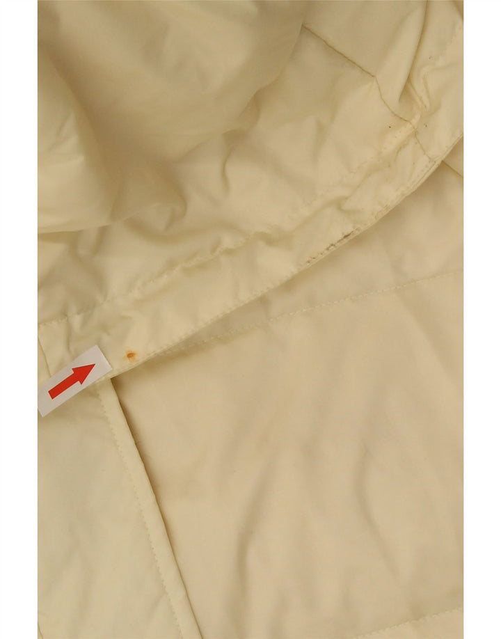 Pheder Womens Hooded Wattierter Mantel IT 46 Großes gelbes Nylon
