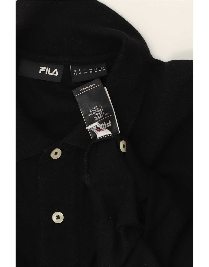 Fila Herren Poloshirt Mittelschwarze Baumwolle