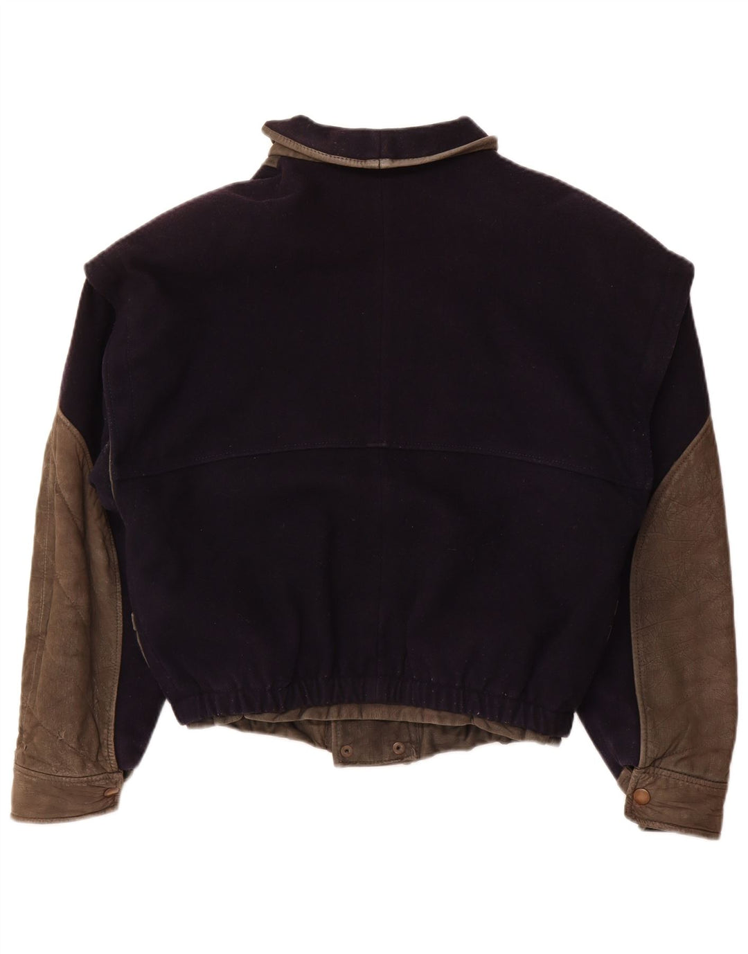 VITTORIO FORTI Damen Bomberjacke IT 46 Große marineblaue Viskose