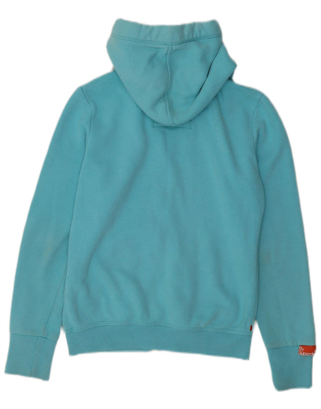 SUPERDRY Damen-Kapuzenpullover mit Reißverschluss, Gr. 10, Größe S, Blau, Baumwolle