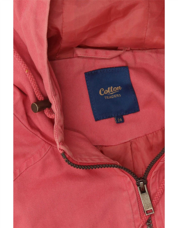 Cotton Traders Damen-Parka mit Kapuze, UK 24 4XL, Rosa