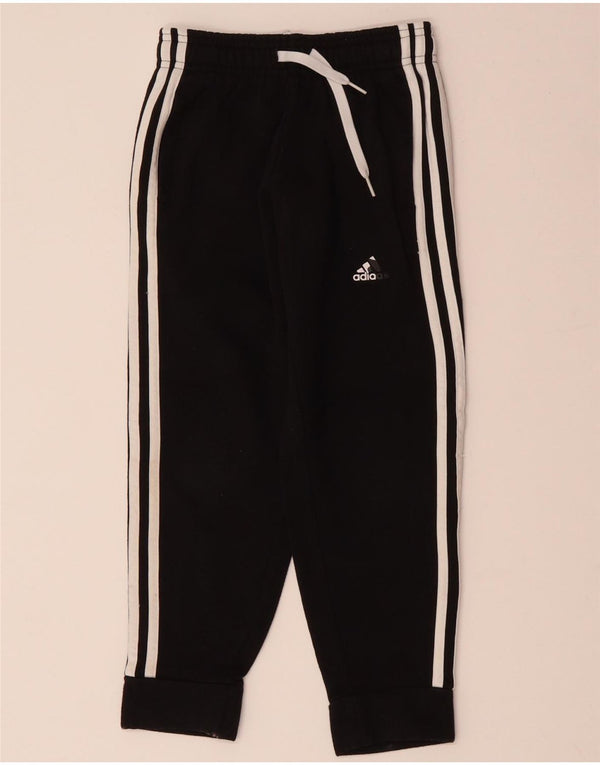 ADIDAS Jungen-Trainingshose, Jogginghose, 7–8 Jahre, schwarze Baumwolle