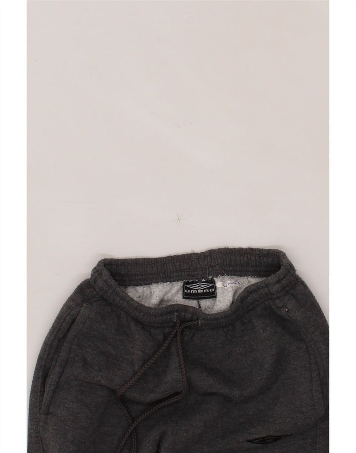 UMBRO Boys Tracksuit Trousers Joggers 10-11 Years Medium Grey Polyester Vintage Umbro and Second-Hand Umbro from Messina Hembry 