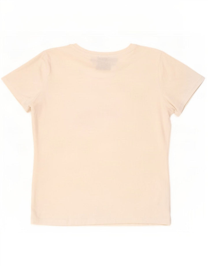 Calvin Klein Damen T-Shirt mit Grafik, Größe L, Weiß