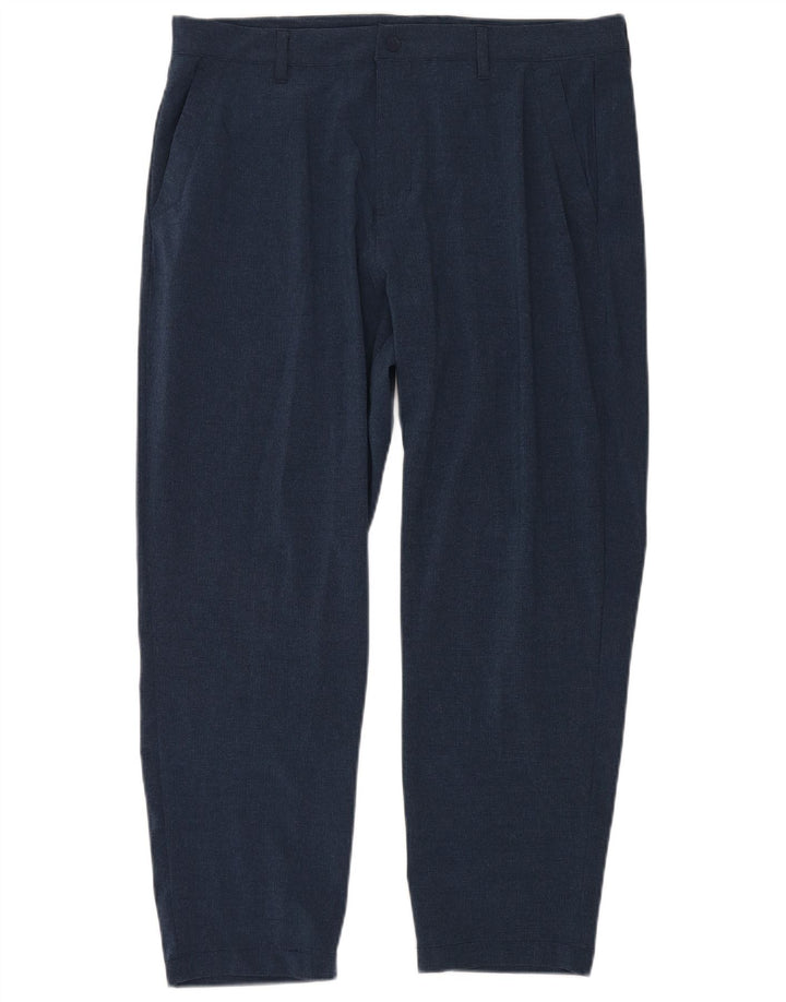Adidas Herren Straight Chino Hose W36 L28 Marineblau Polyester