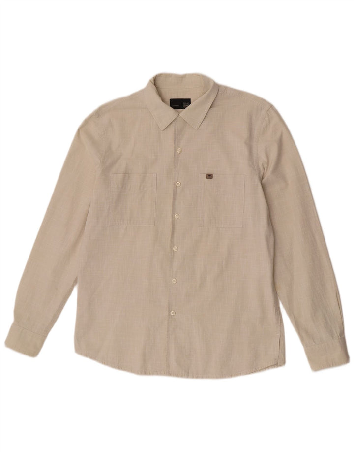 Gas Herrenhemd Mittelbeige Baumwolle