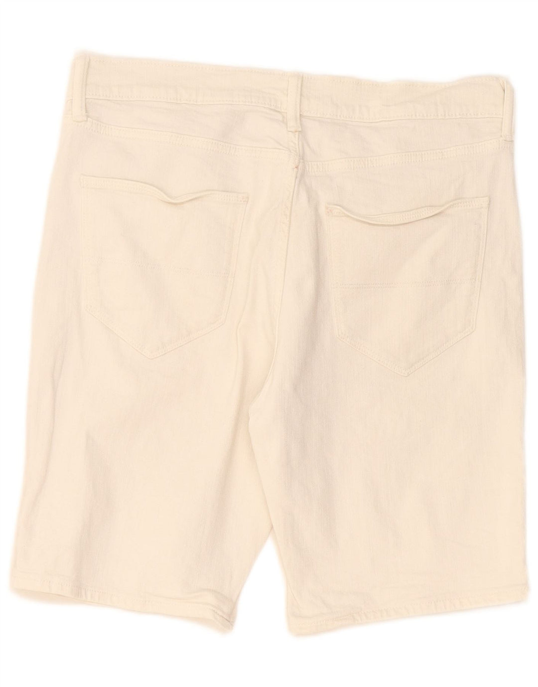 Marks & Spencer Herren Jeansshorts W32 Mittelweiße Baumwolle