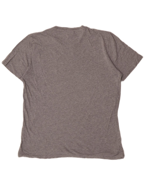 Champion Herren Slim Fit T-Shirt Top 2XL Grau Baumwolle