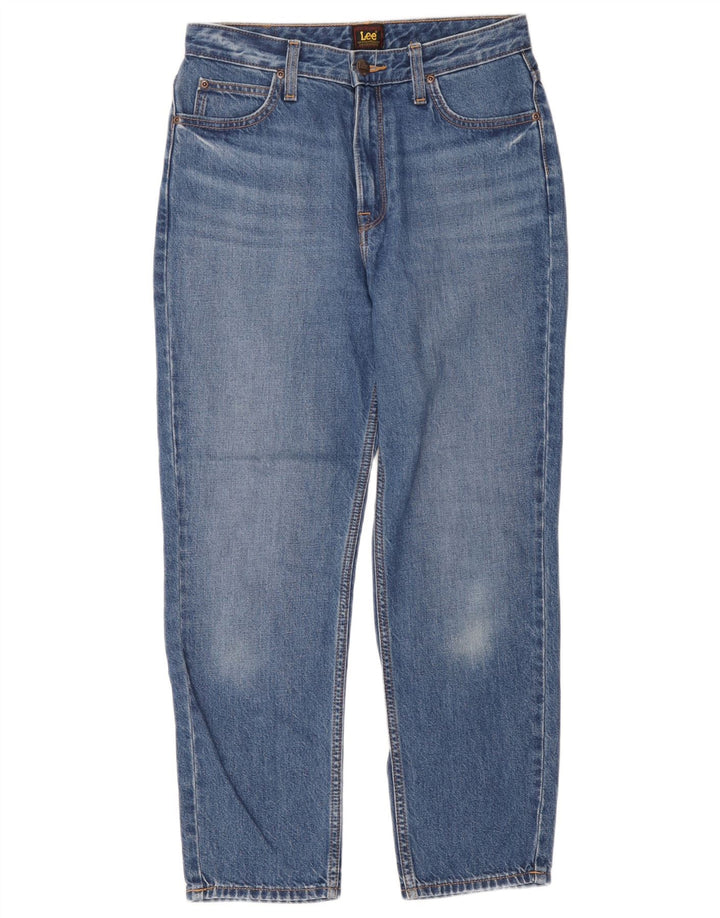 Lee Herren Carol Cropped Jeans W28 L25 Blaue Baumwolle