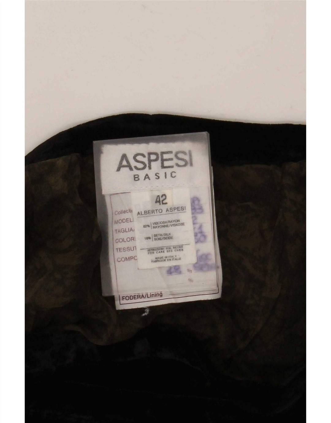 Aspesi Damen Maxi-Wickelrock IT 42 Medium W26 Schwarze Paisley-Viskose