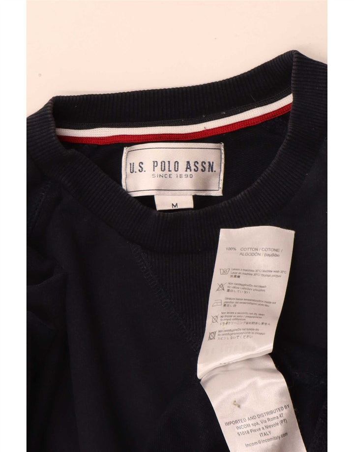 U.S. Polo Assn. Herren-Sweatshirt mit normaler Passform, mittelmarineblaue Baumwolle